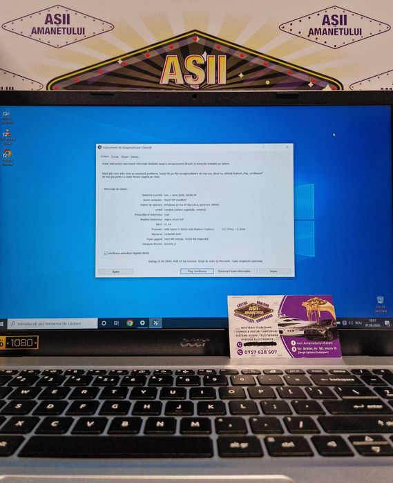 Asii Amanetului-Laptop Acer Aspire Go 15 / Model N22C6 / AMD RYZEN 5 5625U 512GB / 16GB RAM