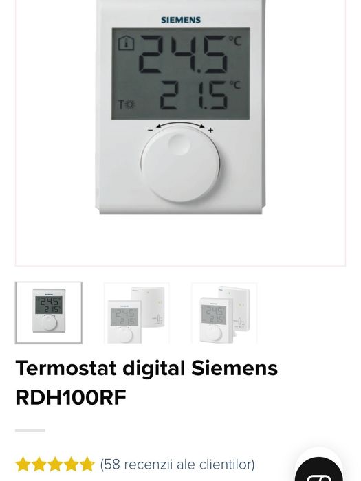 Termostat NOU Siemens RDH100RF