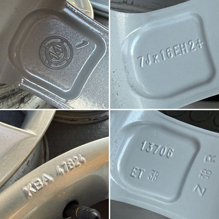 4бр. КАТО НОВИ 16” Джанти “ALUETT” 5х112 за -MERCEDES/VW/AUDI/SKODA/SEAT/VAG- 7Jx16H2, ET38