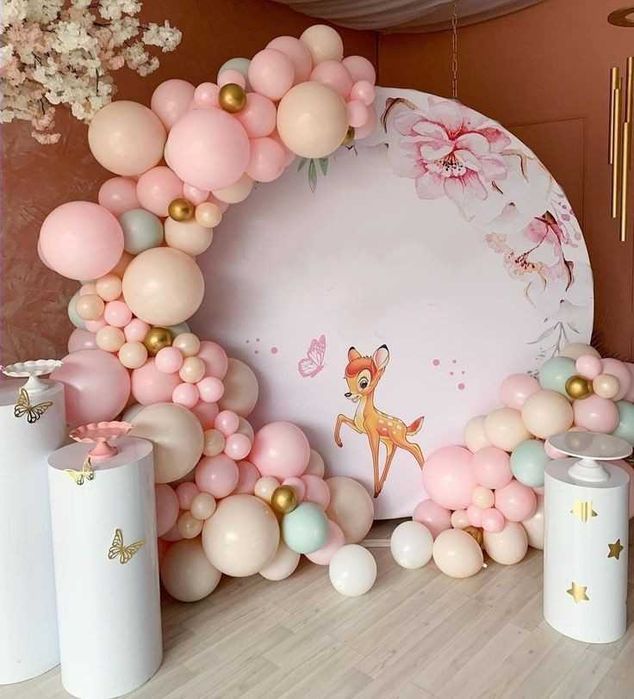 Украса за кръщене, погача, рожден ден, бал, юилей, арка от балони
