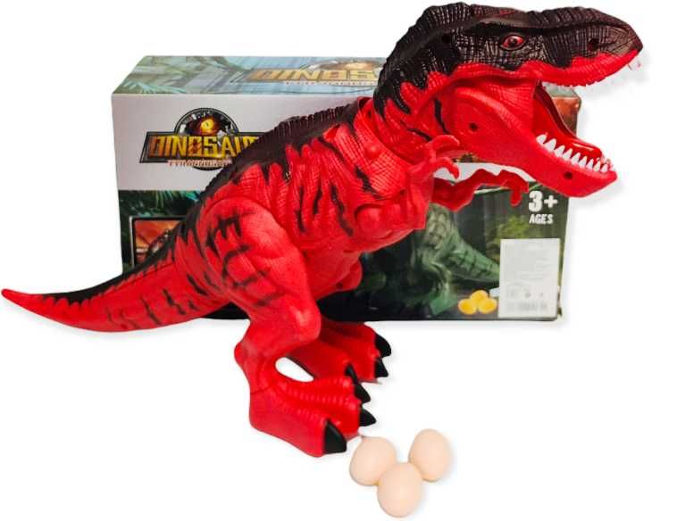 Динозавър Ходещ снасящ яйца + ЗВУК + СВЕТЛИНИ + ПРОЖЕКЦИЯ