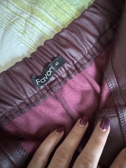 Кожен зимен панталон