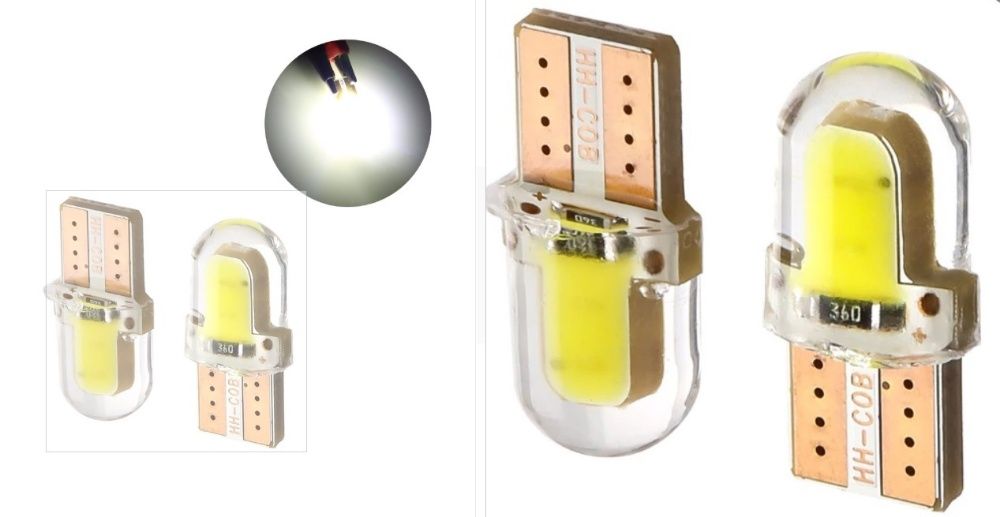 LED 12 Диодни крушки T10 W5W за купе, номера, габарит ...
