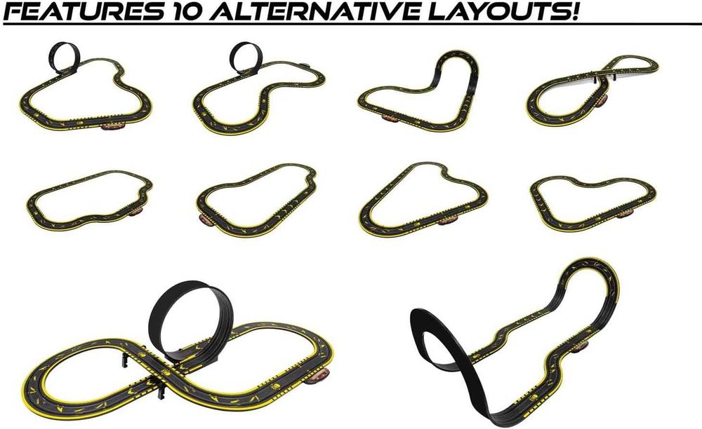 Състезателна писта с колa Батман Batman Батмобил и Джокера с лупинг