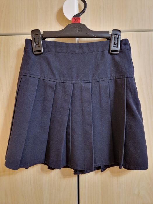 Fusta școală bleumarin, 116 cm, Next
