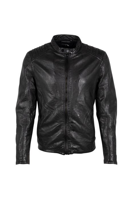 Geaca de Piele Barbati 2.0 by Mauritius Neagra G2MMagnu