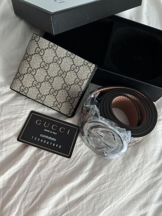 Curea gucci cu portofel