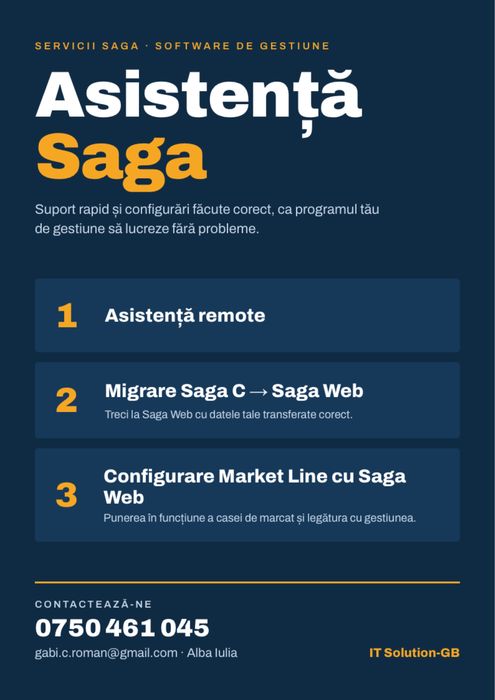 Asistena Remote Saga C - migrare in Saga Web