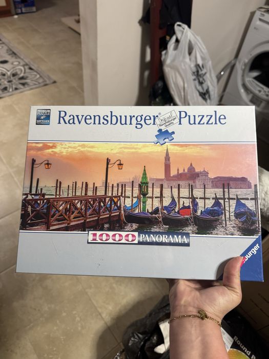 Пъзел Ravensburger - Гондоли във Венеция, 1000 части