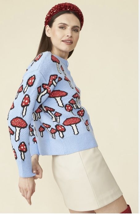 Zara зара пуловер с гъби