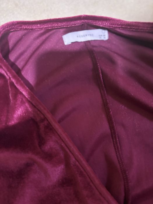 Елегантна лилава кадифена рокля Reserved – Размер XL