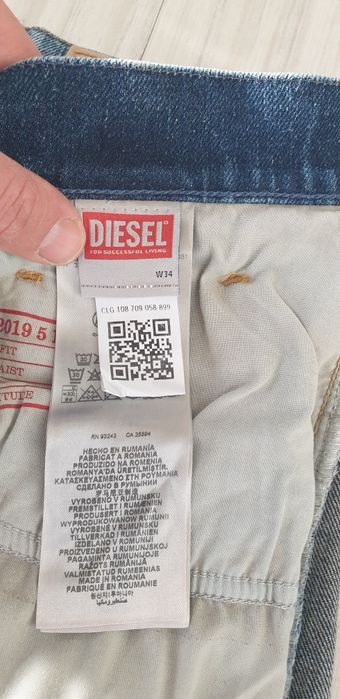 Diesel 2019 D - Struct Slim Fit Mens Size 34 /32 ОРИГИНАЛ Мъжки Дънки!