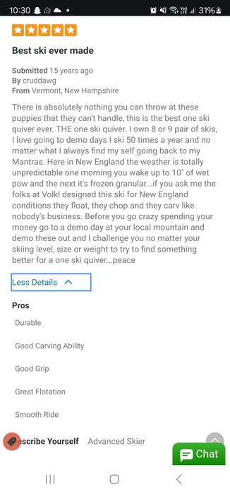 Volkl Mantra - Freeride ski