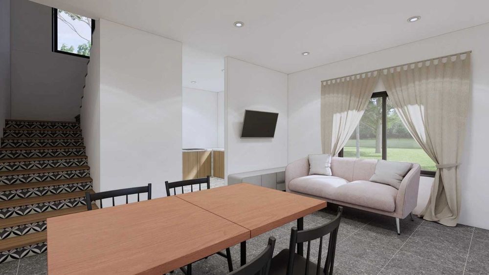 НА ИЗПЛАЩАНЕ - Двуетажна сглобяема къща с 2 спални, 70 кв. м