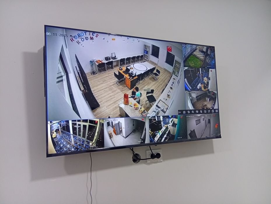 Камера и домофон установка