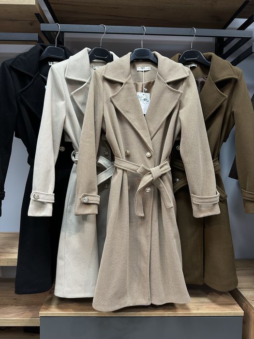 Дамско дълго палто 4 цвята