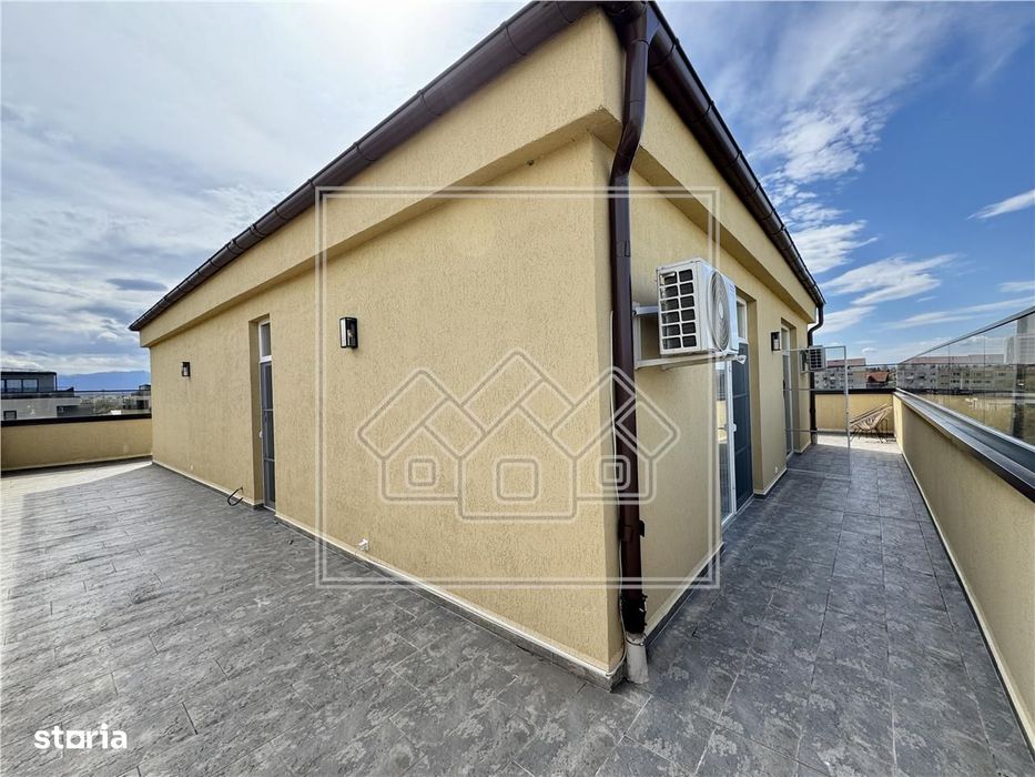 Penthouse de vanzare, terasa de 120 mp, mobilat si utilat confort lux