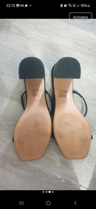 Papuci piele dama