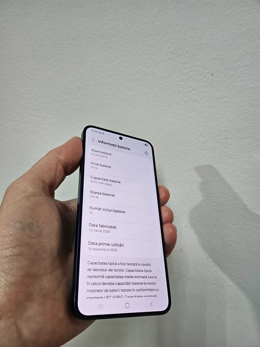 Samsung Galaxy S25, 128 GB, 12 GB, impecabil, Garantie.