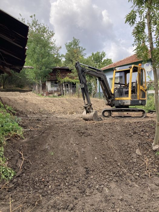 Услуги с мини багер и бобкат