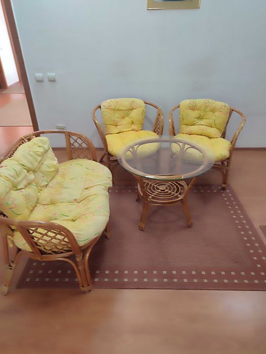 Mobilier ratan cu huse