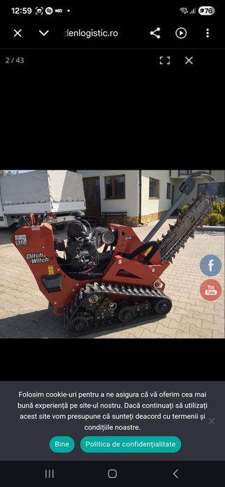 Închiriez utilaj sapat șanțuri