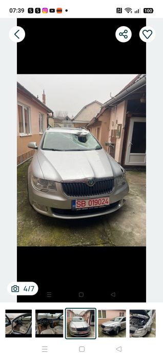 Piese cutie dsg volan caseta direcție planetare ecu modul ușa macara geam egr jante aliaj punte spate panormaic Skoda superb 2 2012 2.0tdi dsg