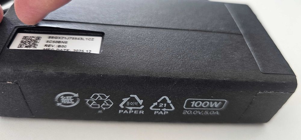 Incarcator+cablu alimentare Laptop USB C Lenovo 100W NOU