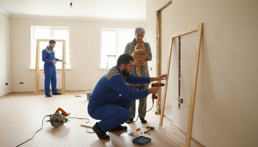 евроремонт отделка штукатурка шпатлевка краска стяжка