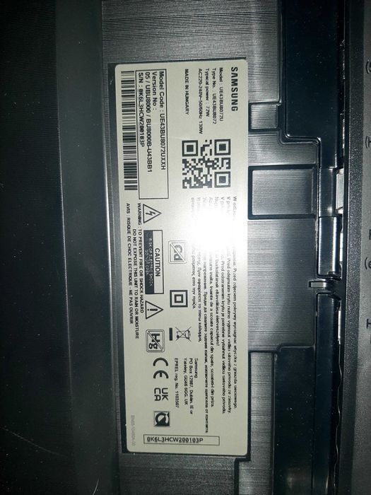 Televizor Samsung led smart.ue43bu 8072..
