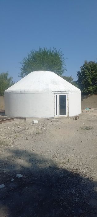 Производство юрты из полистиролбетона.  Зимой тепло , летом прохладно.