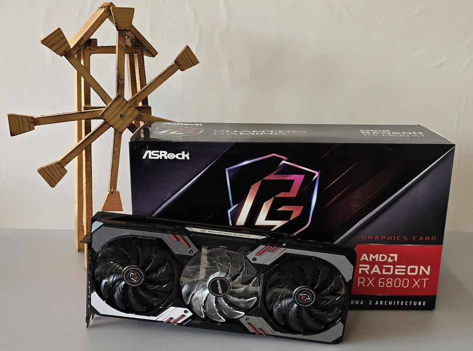 Видео карта Asrock 6800 XT Phantom Gaming, 16GB GDDR6 AMD Radeon