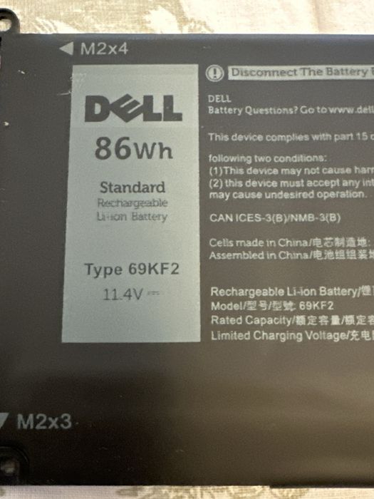 Baterie dell precision 5550
