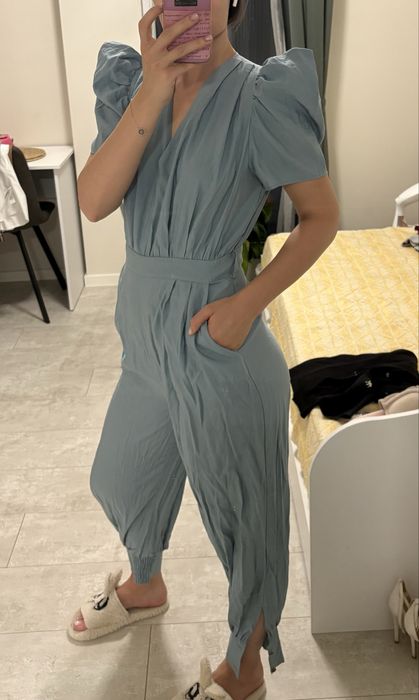 Zara светло син гащеризон