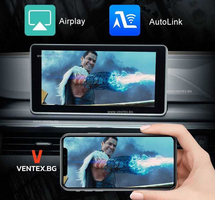 Безжичен CarPlay и Android Auto модул за Audi A4 A5 A6 A8 (2010–2018)