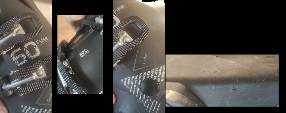 Комплект ски, ски обувки, автомати и щеки