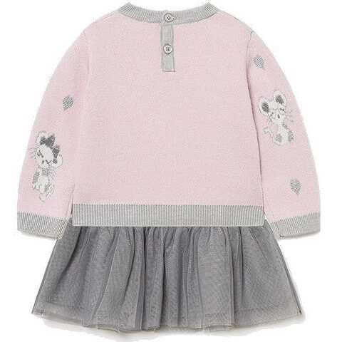 Комбинирана рокля Mayoral 2 в 1 /рокля с тюл и пуловер/ 12М, 80см