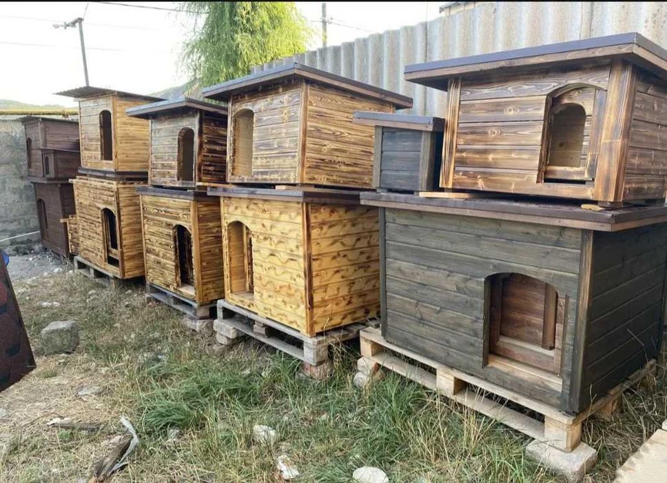 Будки для собак.