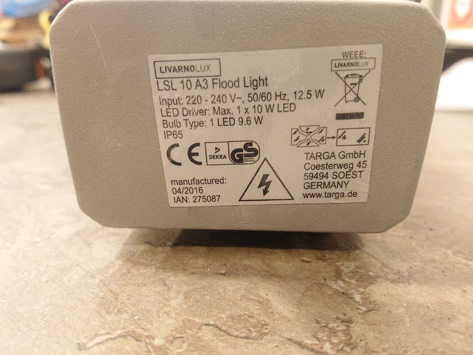 Spot LED reflector IP65 proiector exterior LIVARNO 12.5 W