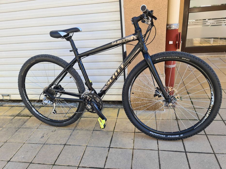 Алуминиево гравел хибрид планинско колело Scott 29" и 27,5" инча цола с вилка Rockshox и Shimano компоненти