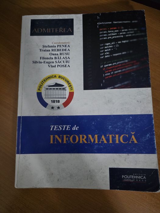 Culegeri admitere politehnica (mate si info)