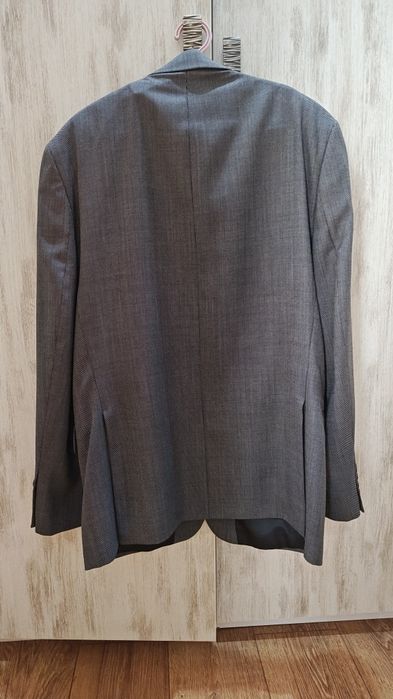 Sacou Peak Cloppenburg gri negru in lana