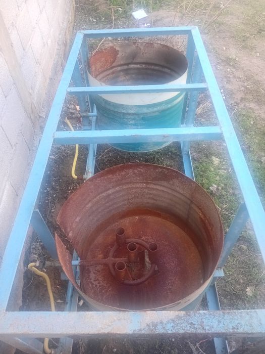 Очаг на газу двойной