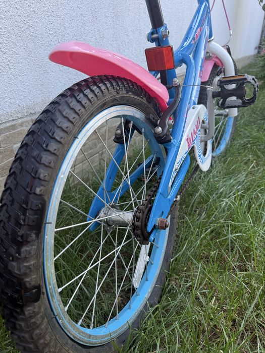 Bicicletă Miami fete 18” – albastru/roz