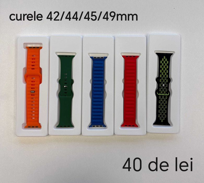 Curele compatibile Apple Watch 42/44/45/49mm,diverse culori