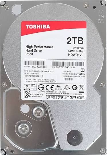 Жёсткий диск HDD Toshiba HDWD120 2ТБ