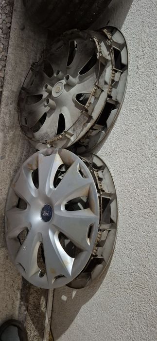 Set Roti Complete 16" Ford Mondeo MK4 - Jante Tabla + Capace Originale + Anvelope Hankook -iarna