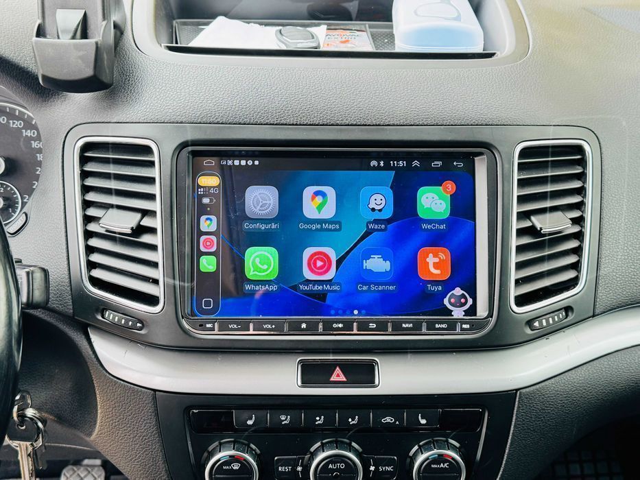 4GB Navigatie Carplay Android Auto VW VOLKSWAGEN SKODA SEAT VAG RNS