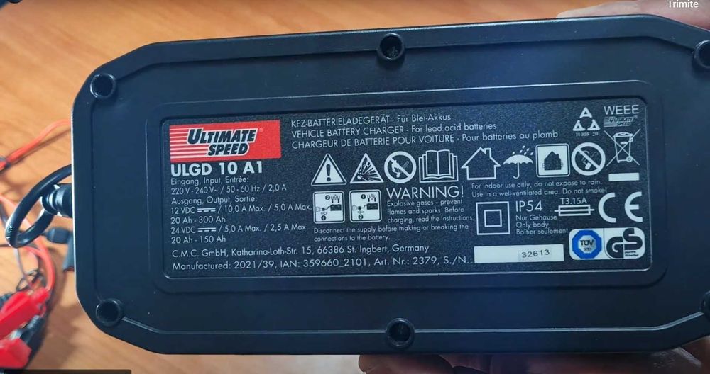 Redresor, incarcator baterii auto, 24V, 12V, inteligent, smart, nou