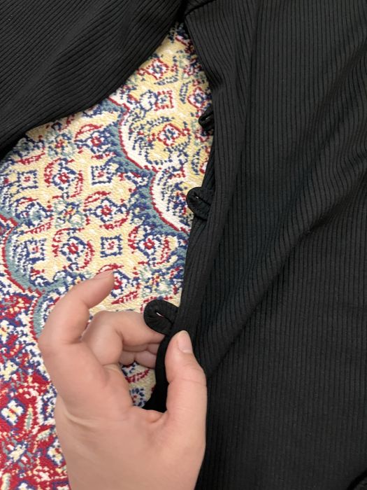 Базовая черное платье